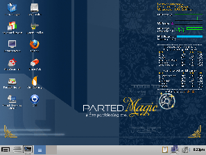 PartedMagic desktop