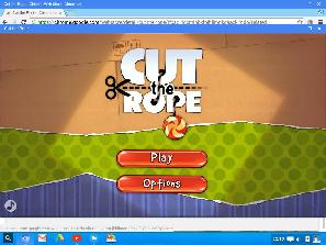 Cut the rope game in Cub linux